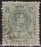 Spain 1909 Alfonso XIII 20 CTS Green Edifil 272. España 1909 272. Uploaded by susofe